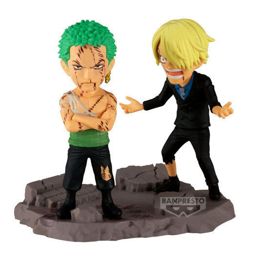 One Piece Roronoa Zoro Sanji figure. 8cm