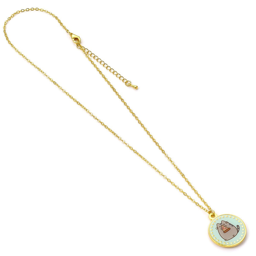Pusheen Pizza necklace