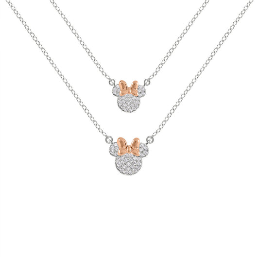 Disney Minnie Set 2 mother + daughter necklace