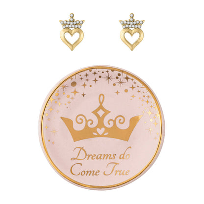 Princess earrings + jewellery plate