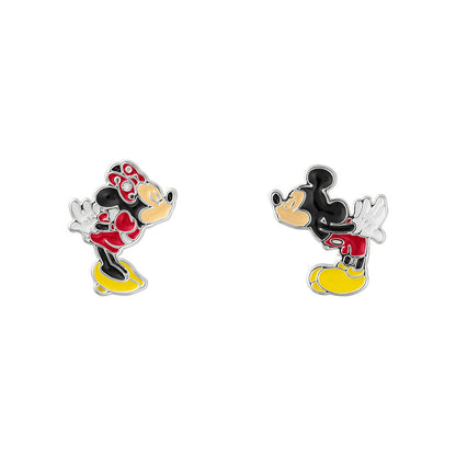 Disney Mickey Minnie earrings + jewellery plate