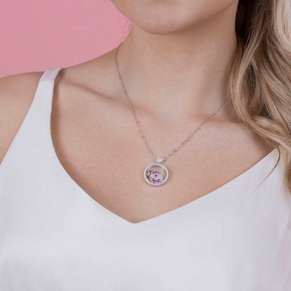 Disney Mickey Minnie necklace silver