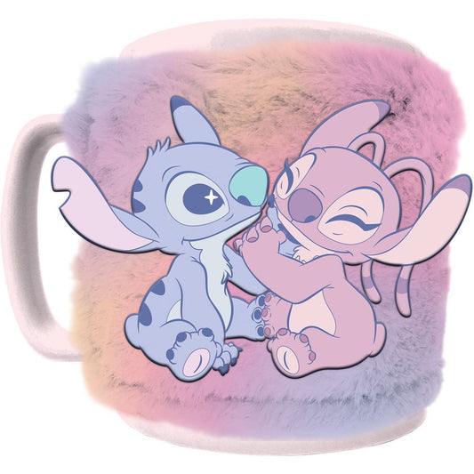 Disney Angel Stitch Mug with teddy bear cover 440ml