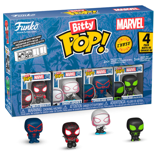 Blister 4 figures Bitty POP Marvel Spider-Man Miles Morales