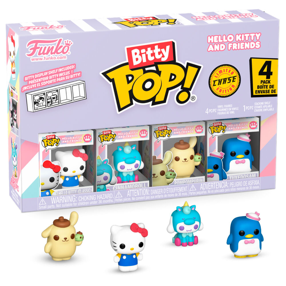 Blister 4 figures Bitty POP Hello Kitty and Friends Hello Kitty