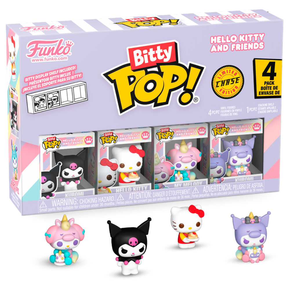Blister 4 figures Bitty POP Hello Kitty and Friends Kuromi