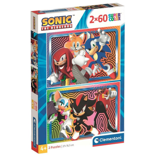 Sonic the Hedhehog puzzle 2x60pcs