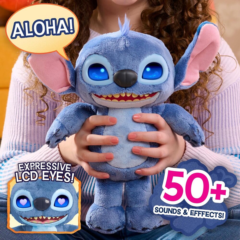 Disney Stitch interactive plush toy 30cm