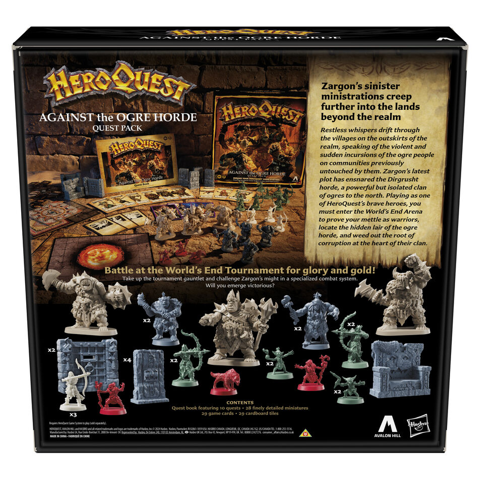 English Heroquest Against the Ogre Horde Expansion Board game