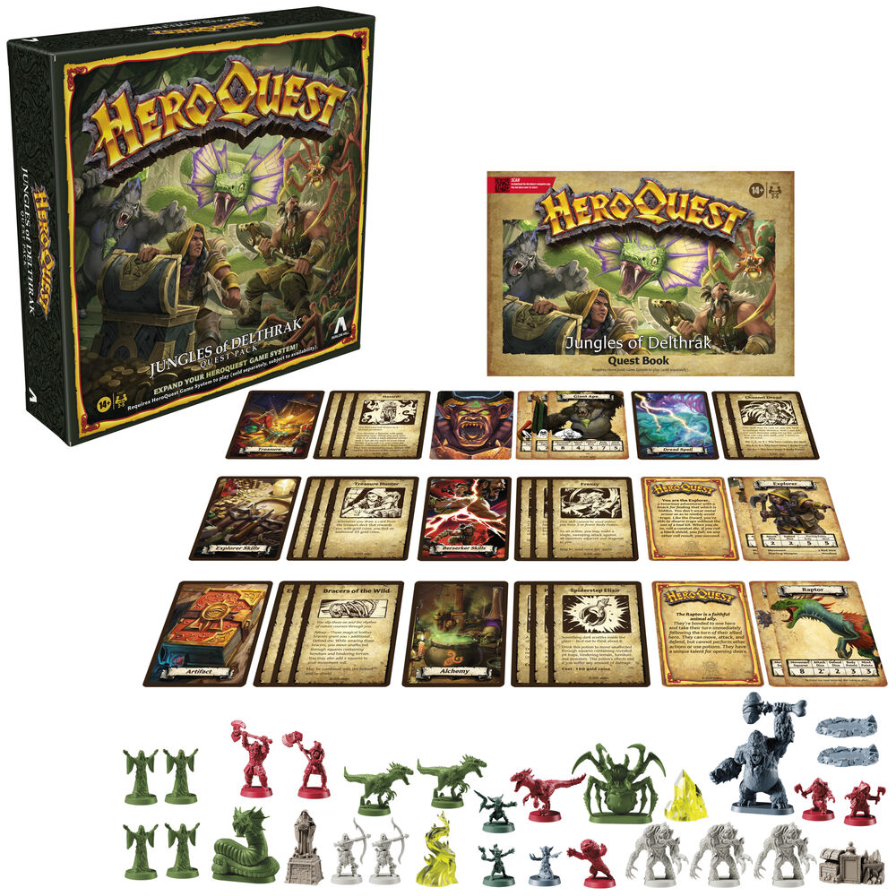 English Heroquest Jungles of Delthark Expansion Board game