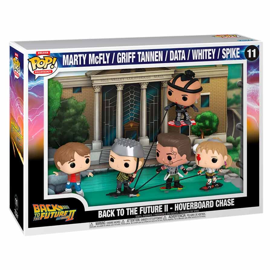 POP figure Moments Deluxe Regreso al Futuro Back To The Future Hoverboard Chase