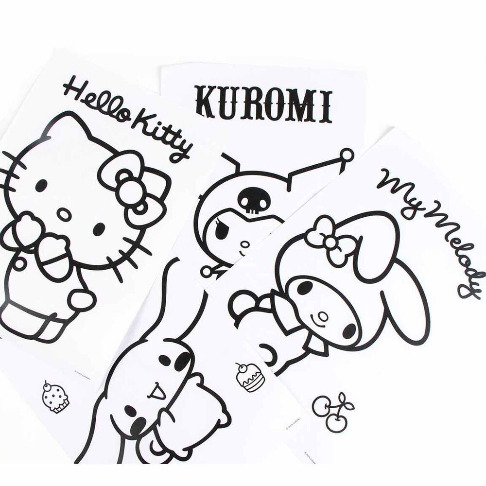 Hello Kitty colouring stationery set