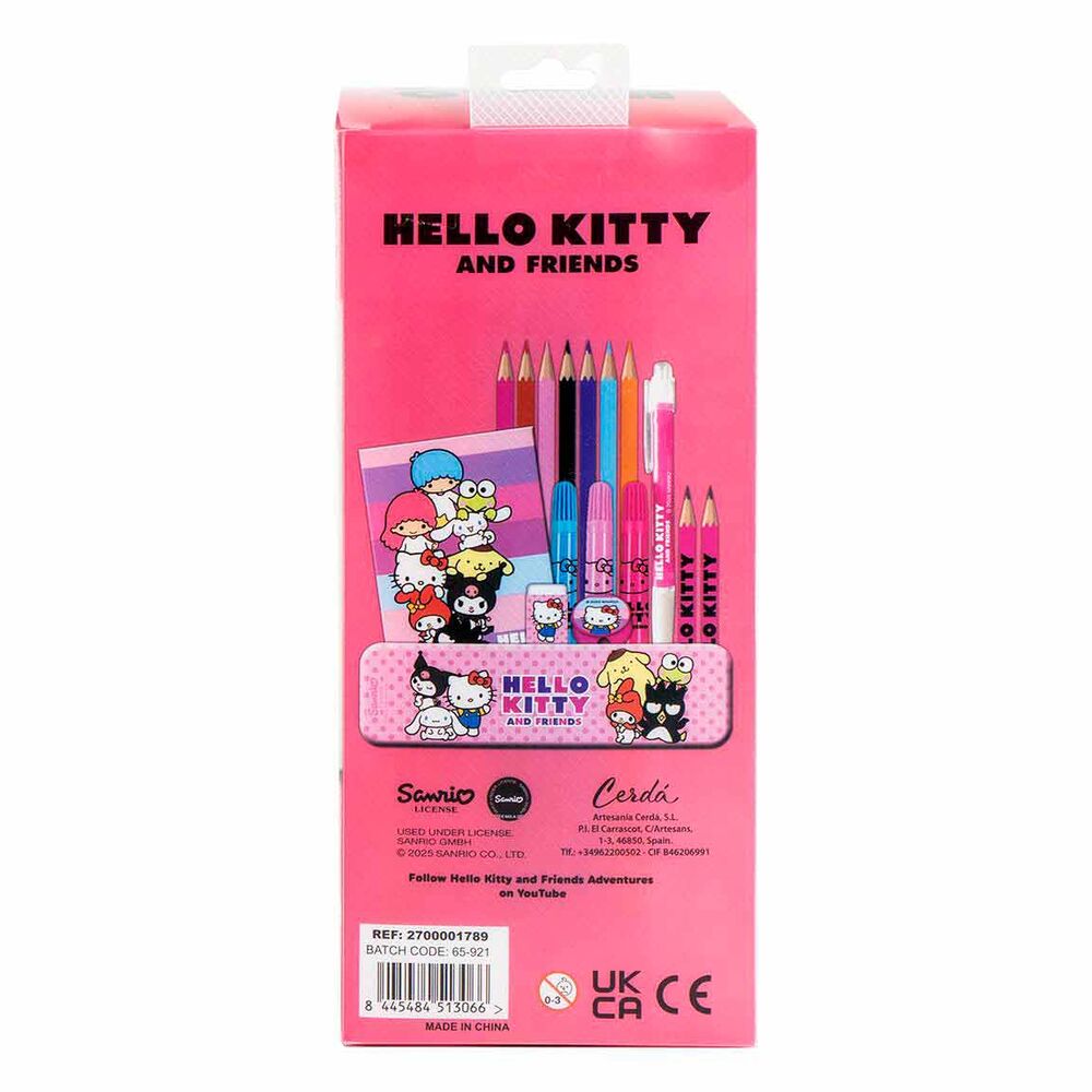 Hello Kitty colouring stationery set