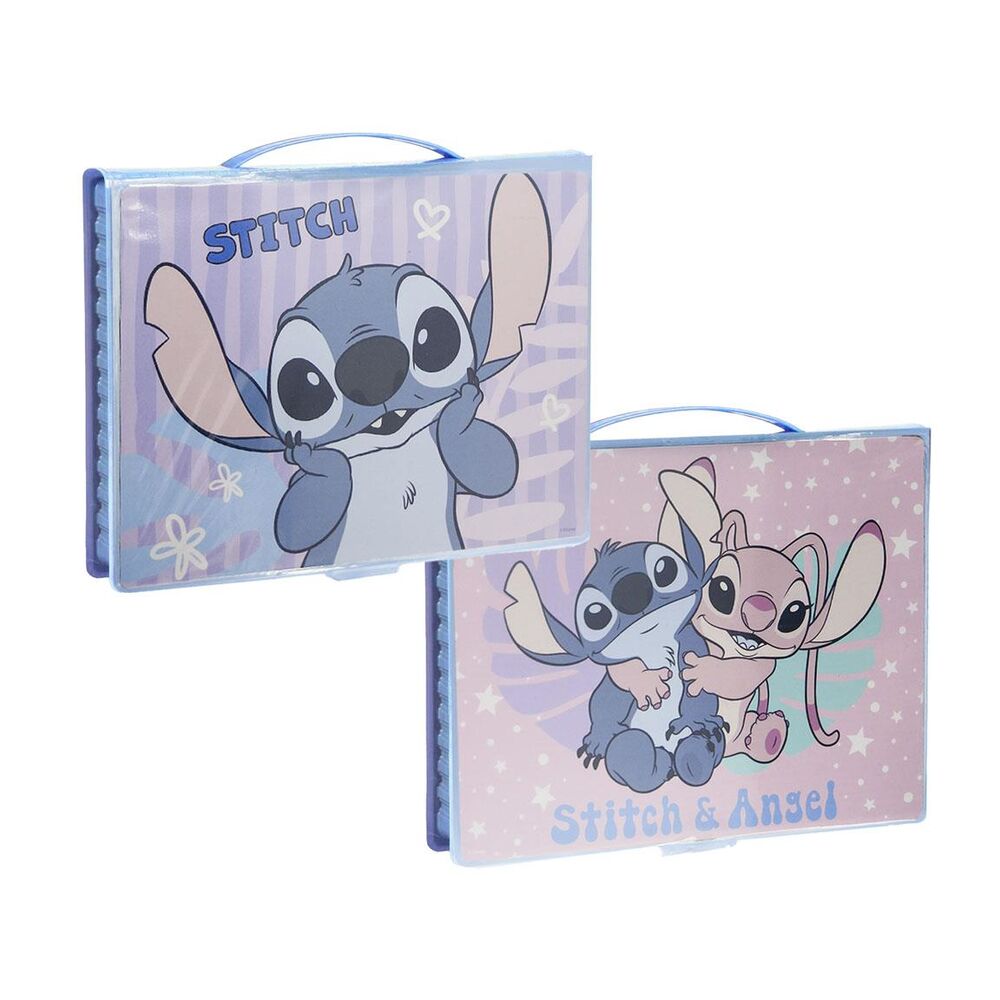 Disney Stitch colouring stationery set