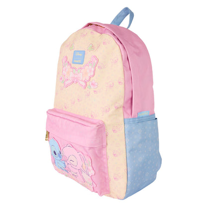 Loungefly Disney Stitch - Stitch & Angel nylon backpack 43cm