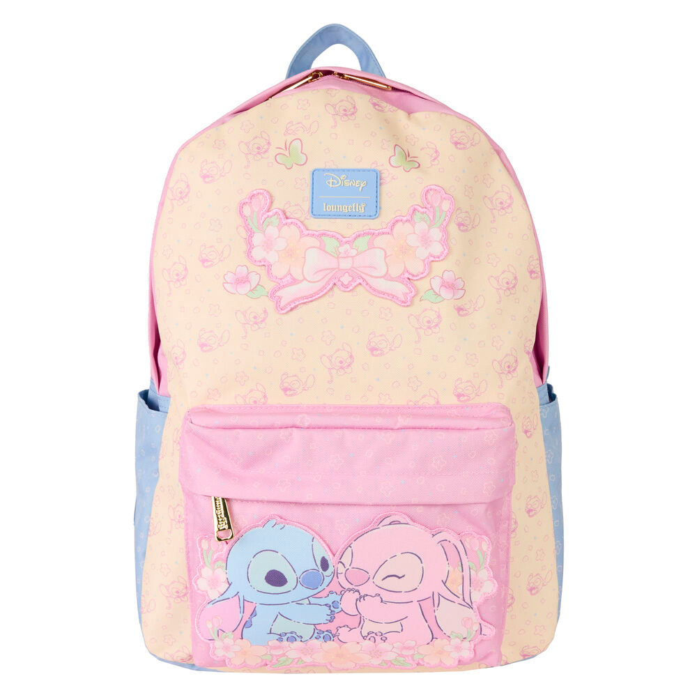 Loungefly Disney Stitch - Stitch & Angel nylon backpack 43cm