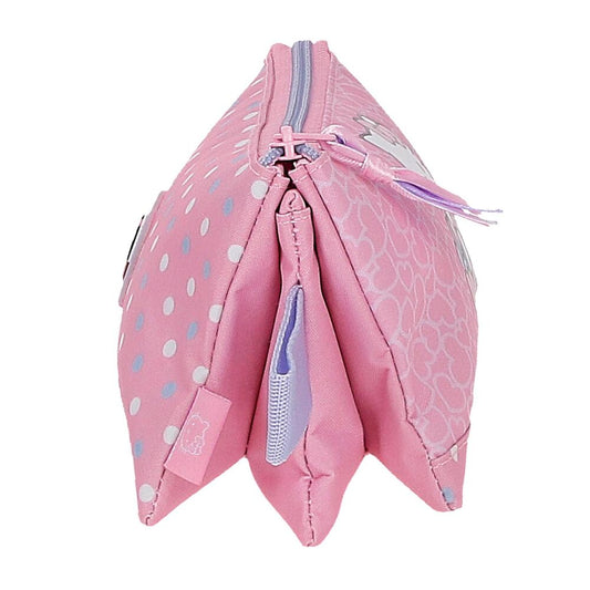 Hello Kitty Hearts Dots triple pencil case