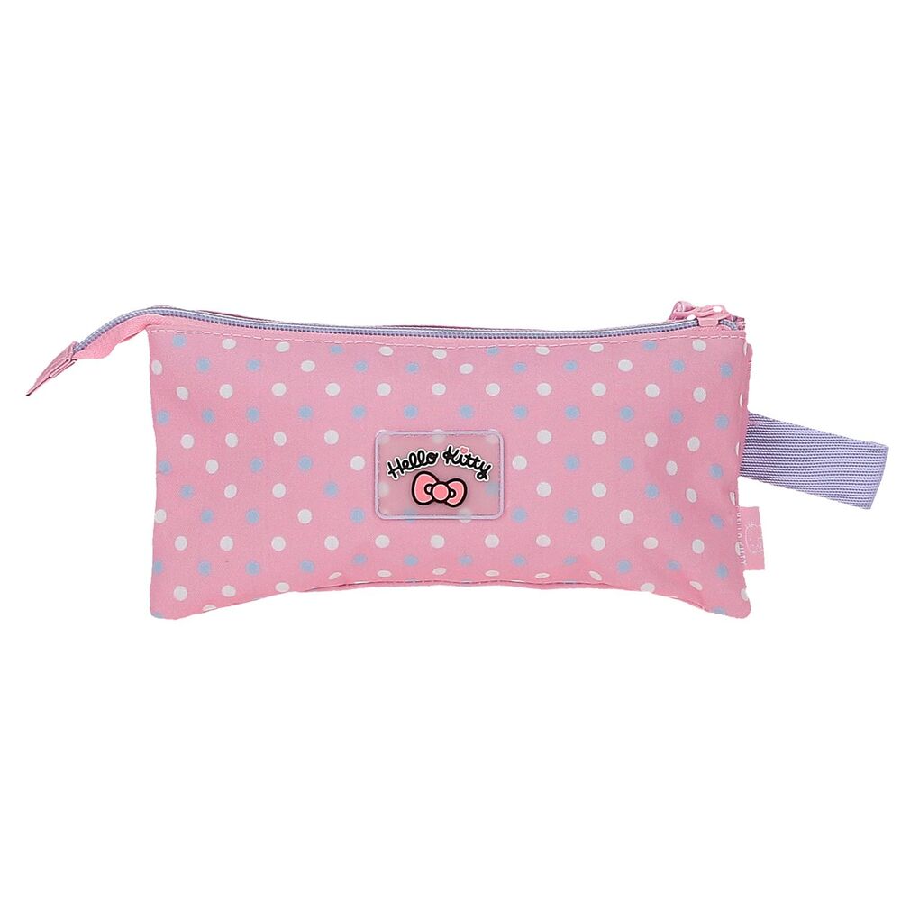 Hello Kitty Hearts Dots triple pencil case