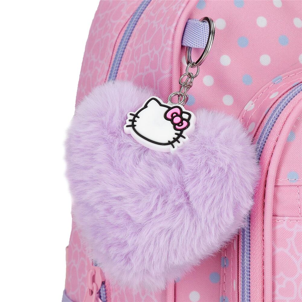 Hello Kitty Hearts Dots adaptable backpack 28cm