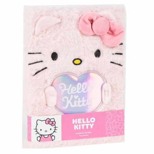 Hello Kitty plush notebook