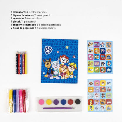 Paw Patrol backpack stationery set