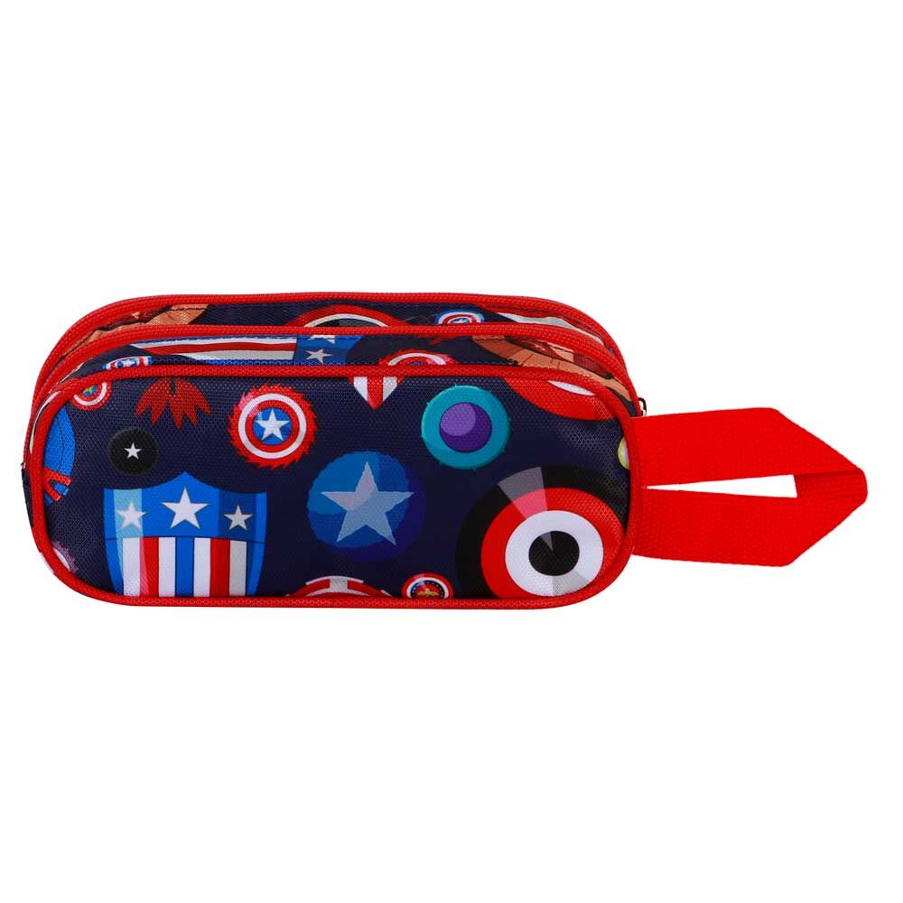 Marvel Captain America Patriot 3D doble pencil case