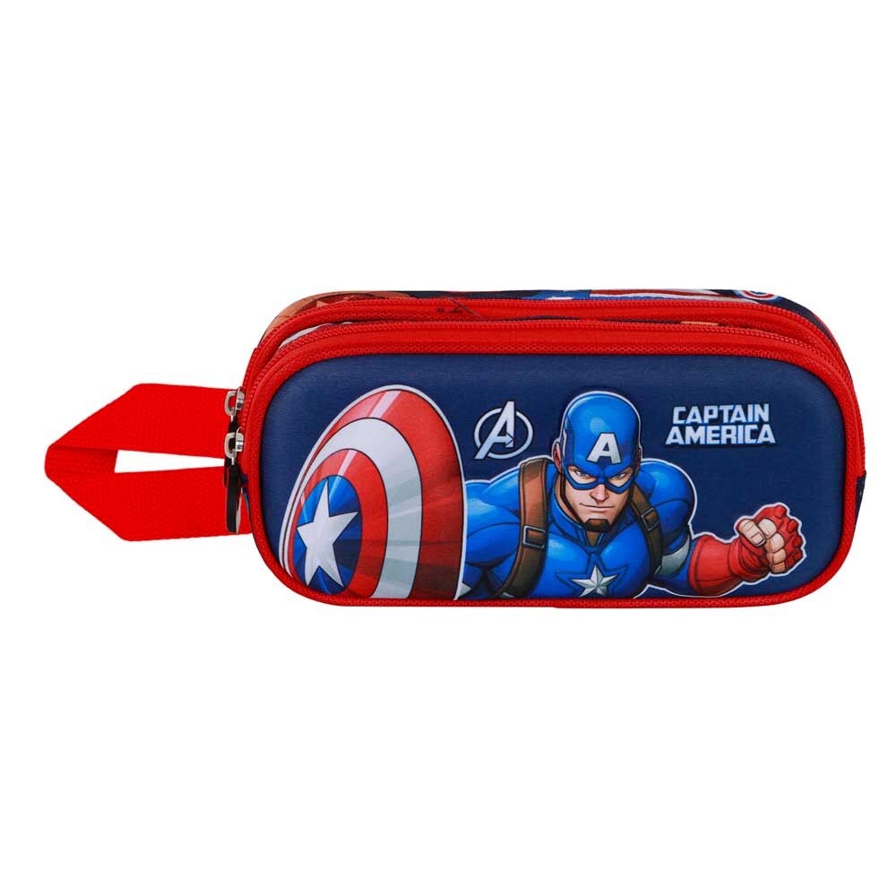 Marvel Captain America Patriot 3D doble pencil case