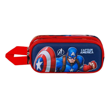 Marvel Captain America Patriot 3D doble pencil case