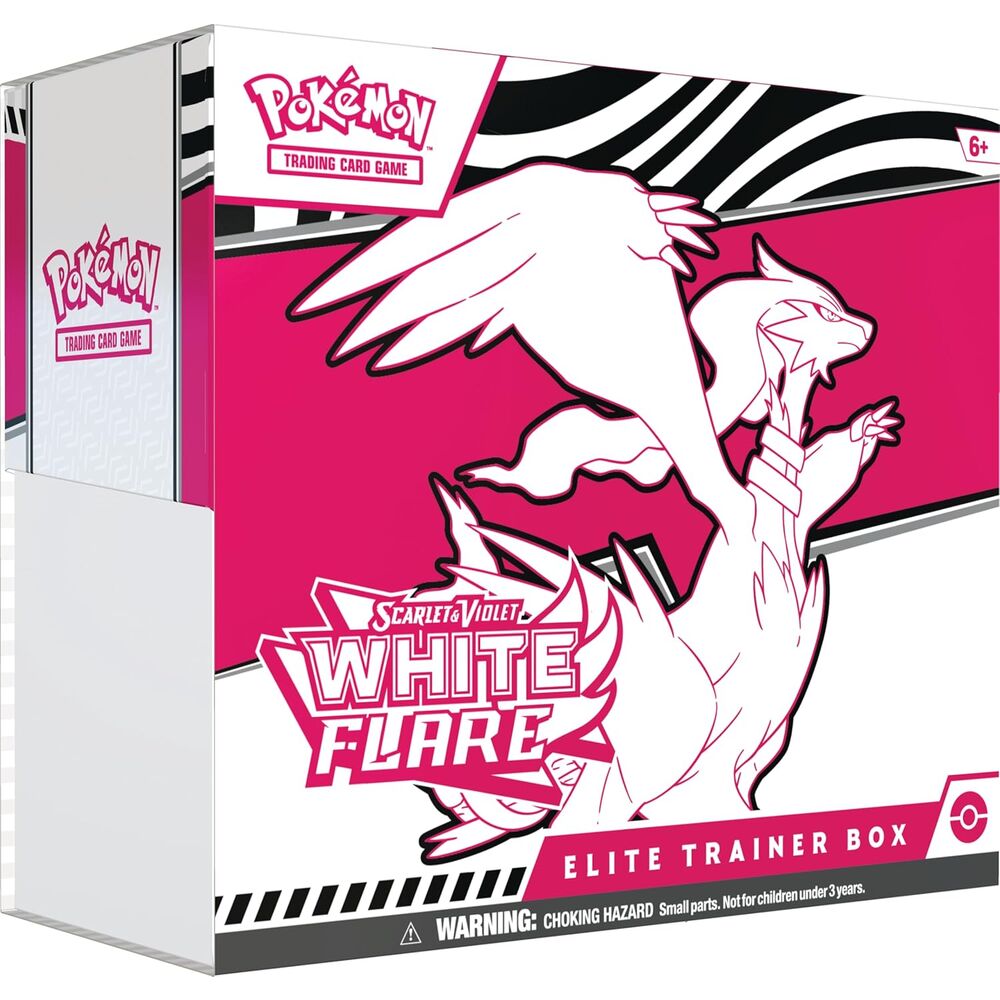 English Pokemon White Flare collectible card game Trainer case