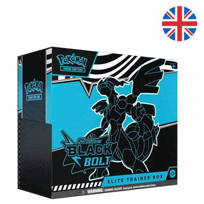 English Pokemon Black Bolt collectible card game Trainer case