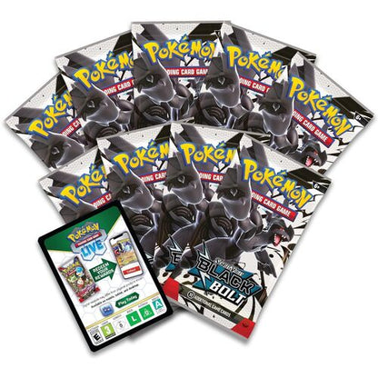 English Pokemon Black Bolt collectible card game Trainer case
