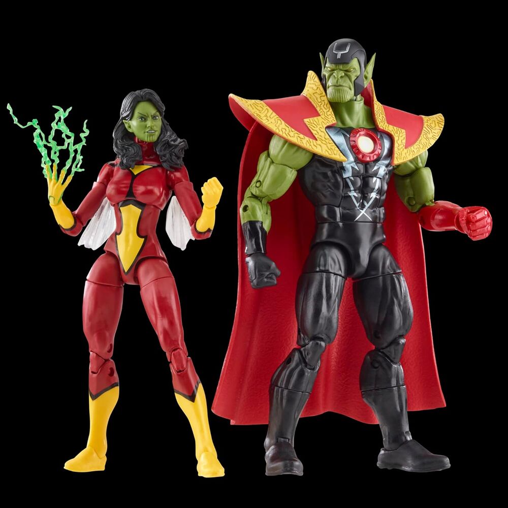 Marvel Avengers Beyond Earth Mightiest Skrull Queen & Super Skrull figures 15cm