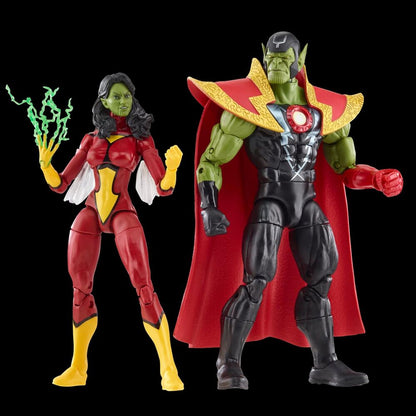 Marvel Avengers Beyond Earth Mightiest Skrull Queen & Super Skrull figures 15cm
