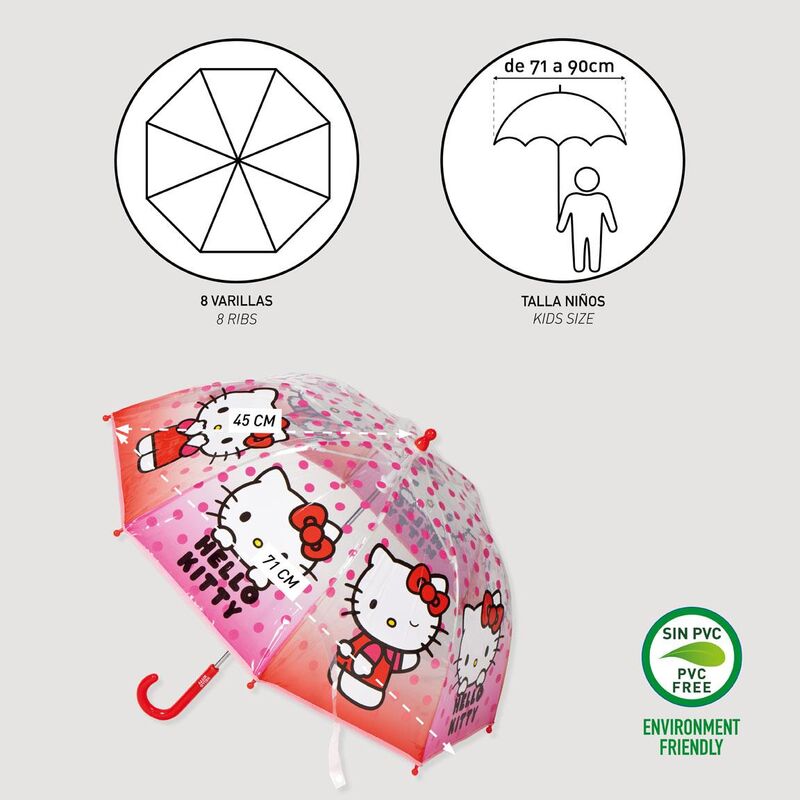 Hello Kitty manual bubble umbrella