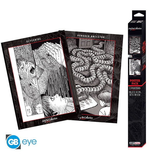 JUNJI ITO - Set 2 Posters Chibi 52x38 - Artworks