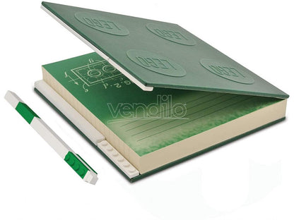 Lego Notebook Notepad 176 Sheets with Pen Green15 x 15 cm JoyToy