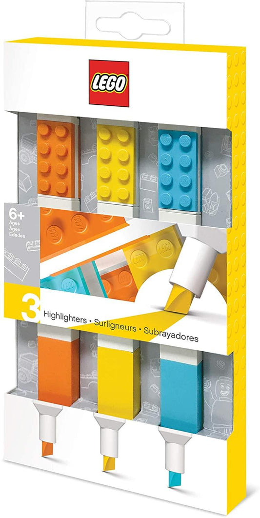 Lego Set of 3 Colored Highlighters by JoyToy