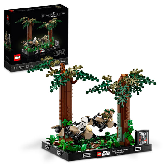 LEGO STAR WARS 75353 DIORAMA SPEEDER CHASE ON ENDOR
