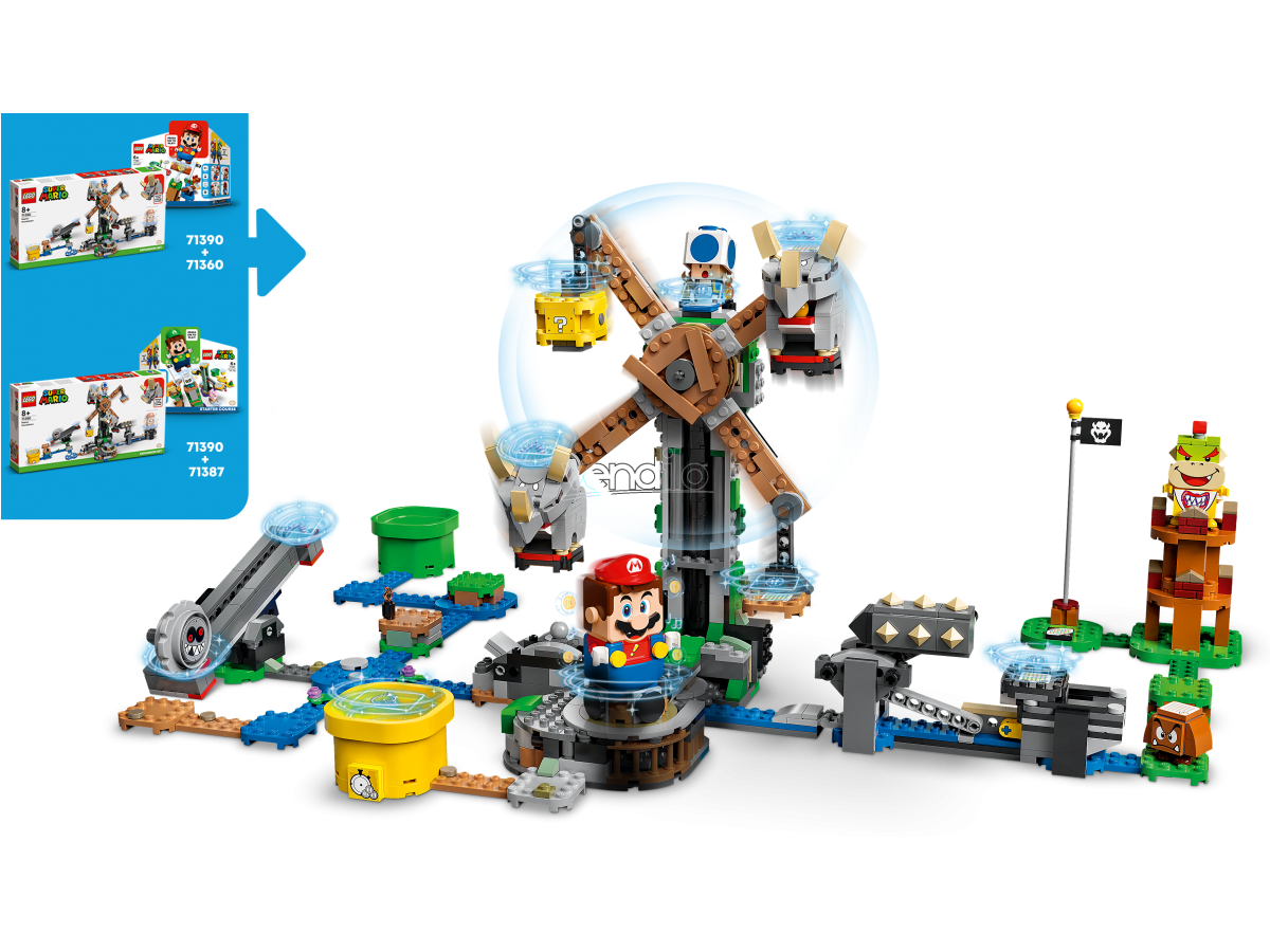 LEGO SUPER MARIO 71390 - THE REZNOR TAKEDOWN EXPANSION PACK
