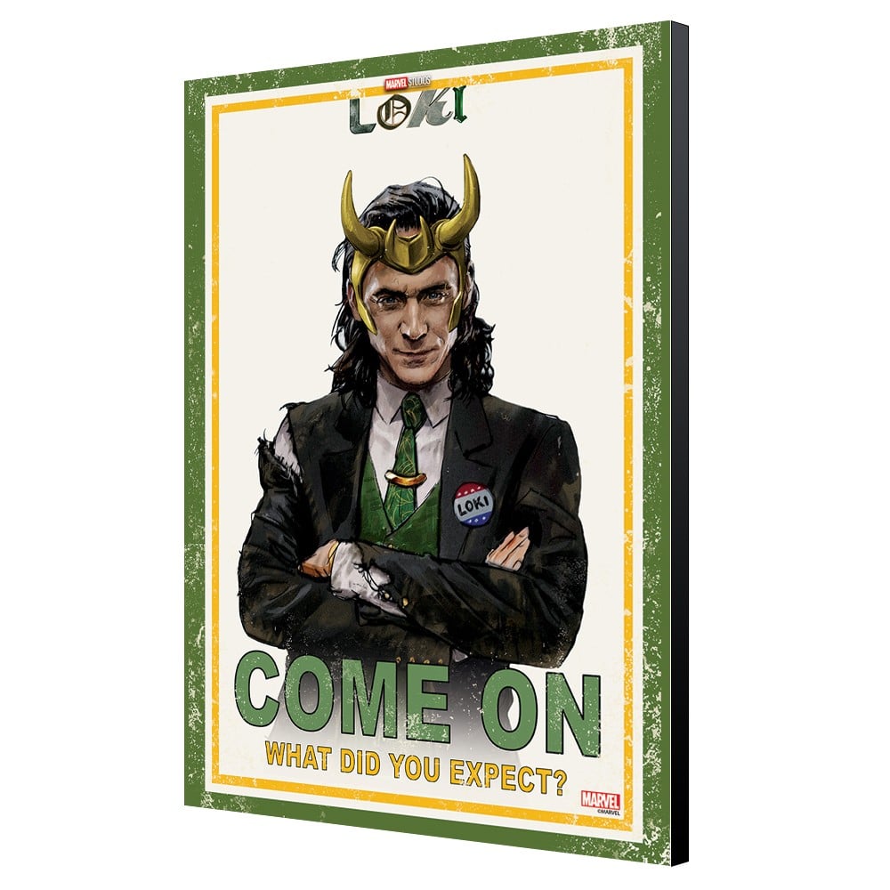 LOKI WHAT DID YOU EXPECT WOOD PANEL POSTER SEMIC