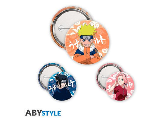 NARUTO - Badge Pack - Naruto, Sasuke, Sakura