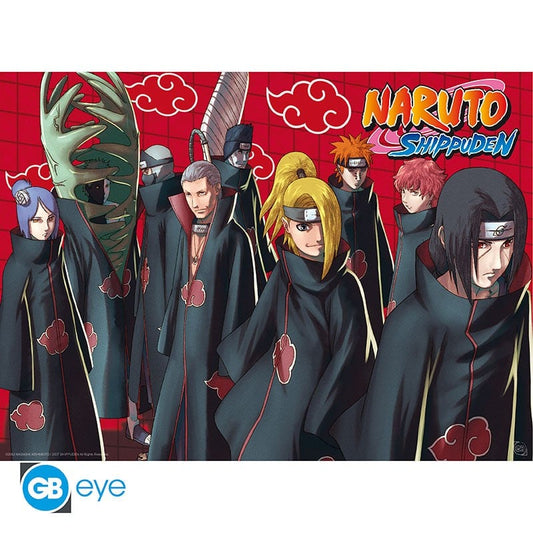 NARUTO SHIPPUDEN - Poster Chibi 52x38 - Akatsuki red