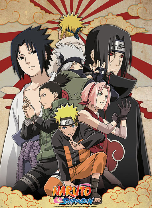 Naruto Shippuden - Poster "shippuden Group #2" (52x38)