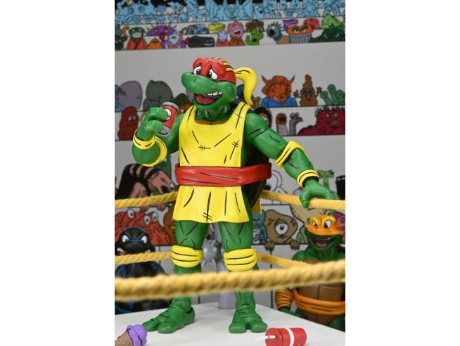 Ninja Turtles Teenage Mutant Stump Wrestling pack 4 figures 18cm