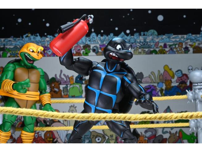 Ninja Turtles Teenage Mutant Stump Wrestling pack 4 figures 18cm