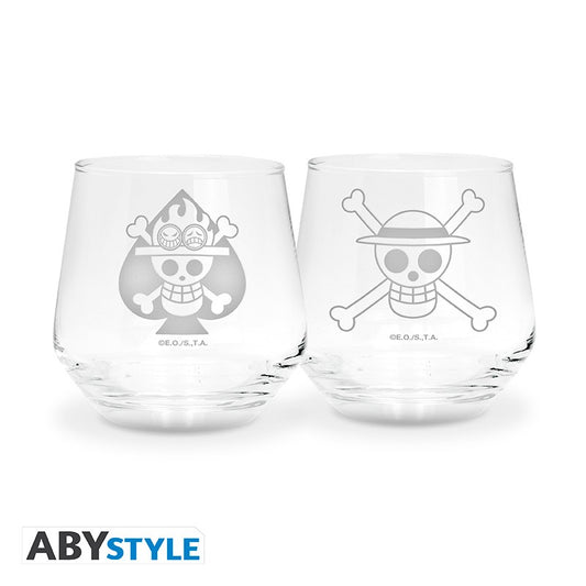 ONE PIECE - 2 Glass Set - Luffy & Ace EUROPE