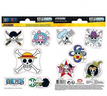 Mugiwara Skulls Stickers One Piece 16 x 11 cm