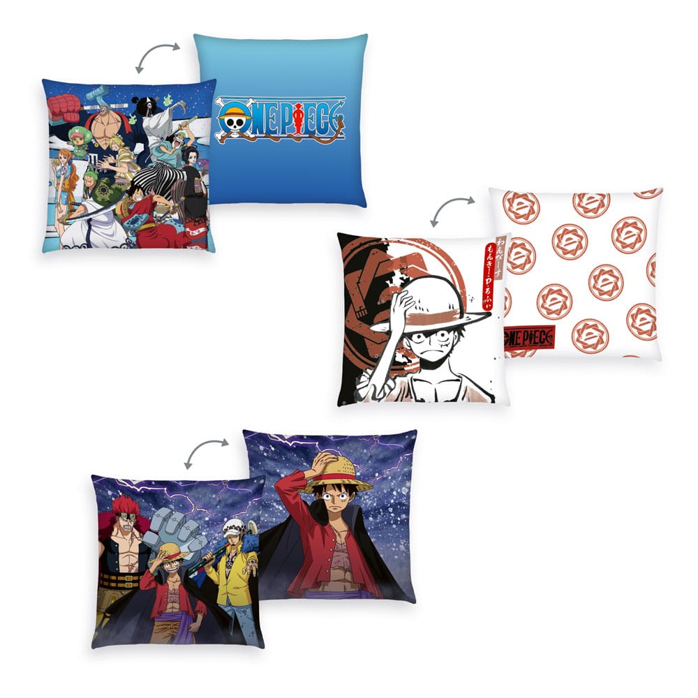 One Piece Cuscinos 3-pack Monkey D. Luffy 40 X 40 Cm Herding