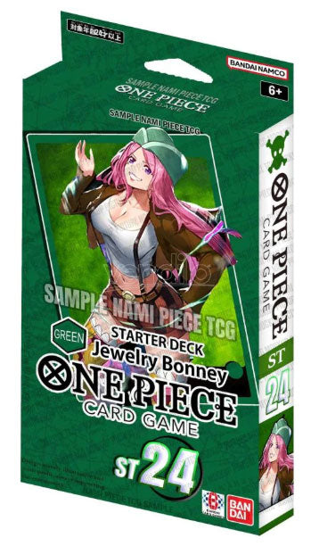 One Piece Starter Deck St -24 Green Jewelry Bonney 1 DECK TRADING CARDS (ENG)