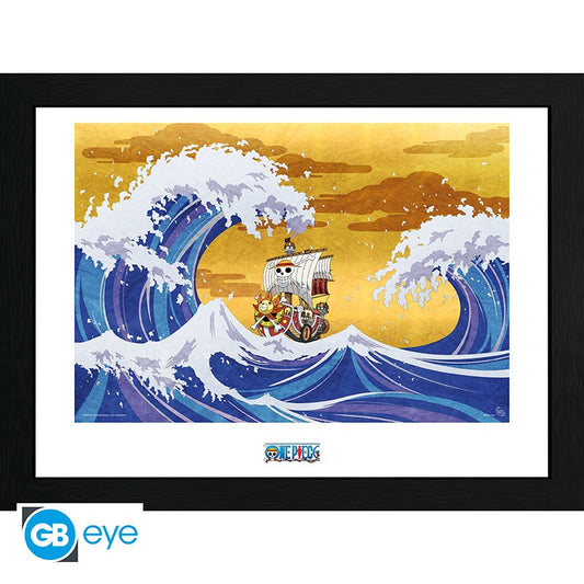 ONE PIECE - Framed print "Thousand Sunny" (30x40)
